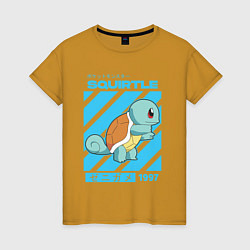 Женская футболка Покемоны Сквиртл Squirtle