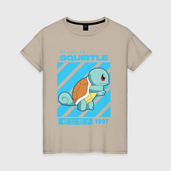 Женская футболка Покемоны Сквиртл Squirtle