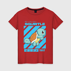 Женская футболка Покемоны Сквиртл Squirtle