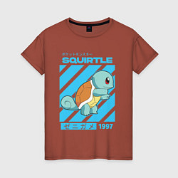 Женская футболка Покемоны Сквиртл Squirtle