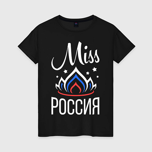 Женская футболка Мисс Россия / Черный – фото 1