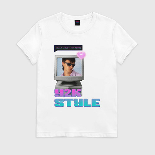 Женская футболка Y2K Vibes / Белый – фото 1