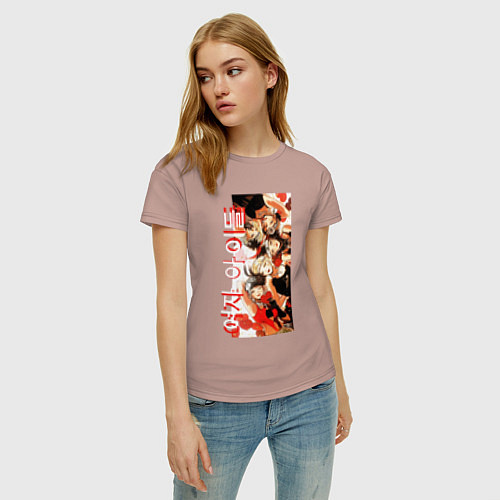 Женская футболка Glamour Show / Пыльно-розовый – фото 3