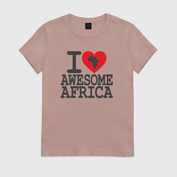 Женская футболка Я люблю потрясающую Африку