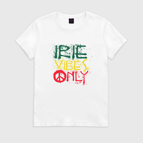Женская футболка Irie vibes only / Белый – фото 1