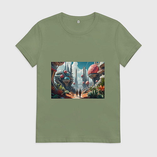 Женская футболка Планета фантастика / Авокадо – фото 1