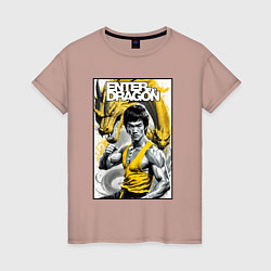 Женская футболка Выход дракона - Брюс Ли