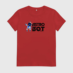 Женская футболка Астро бот весёлый робот