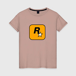 Женская футболка Rockstar logo