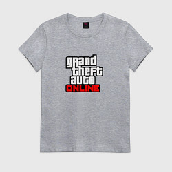 Женская футболка GTA online logo game