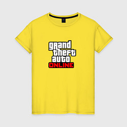 Женская футболка GTA online logo game