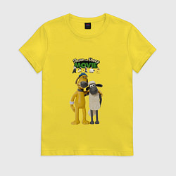 Женская футболка Барашек Шон с битцером