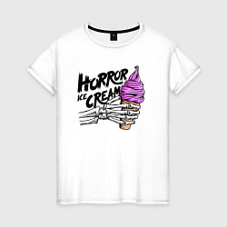 Женская футболка Horror ice cream