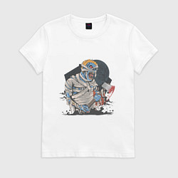 Женская футболка Хэллоуин зомби