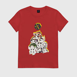 Женская футболка Exo в виде милых зверушек