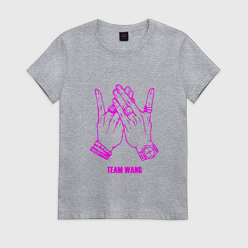 Женская футболка Got7 team wang / Меланж – фото 1