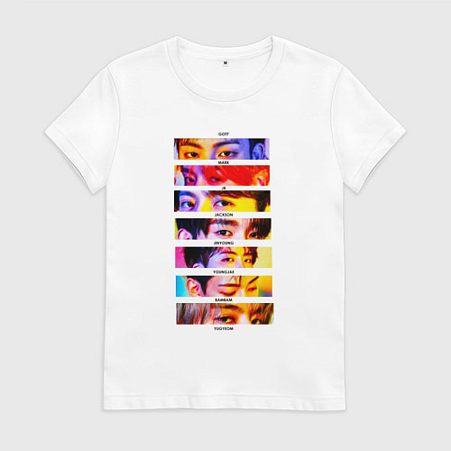 Женская футболка Got7 все участники группы / Белый – фото 1