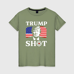 Женская футболка Trump shot