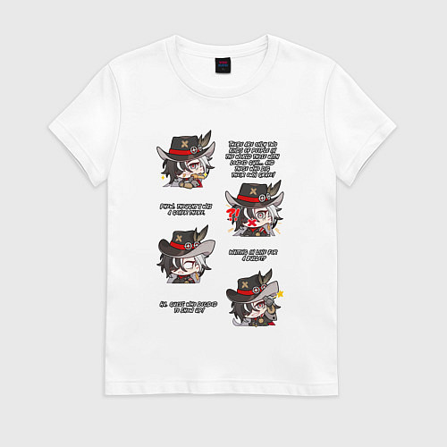 Женская футболка Бутхилл фразы / Белый – фото 1