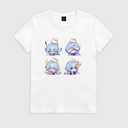 Женская футболка Зарянка стикеры