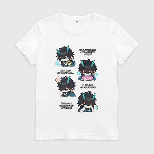 Женская футболка Дань Хэн фразы / Белый – фото 1