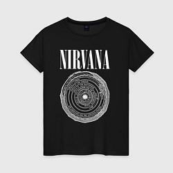 Женская футболка Nirvana circle