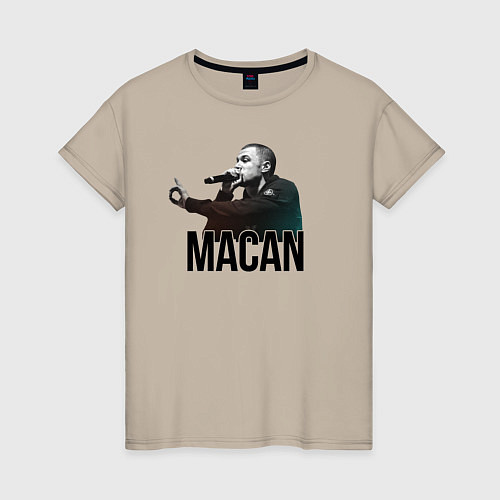 Женская футболка Macan - Rap / Миндальный – фото 1