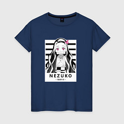 Женская футболка Nezuko girl hunter one