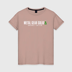 Женская футболка Metal gear solid 3 Snake eater logo