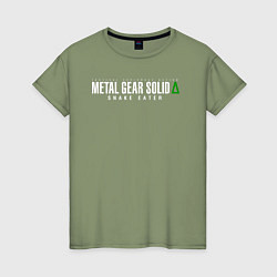 Женская футболка Metal gear solid 3 Snake eater logo