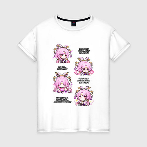 Женская футболка Фу Сюань фразы / Белый – фото 1