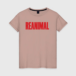 Женская футболка Reanimal logo