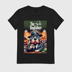 Женская футболка Дог Корлеоне крёстный отец мафии