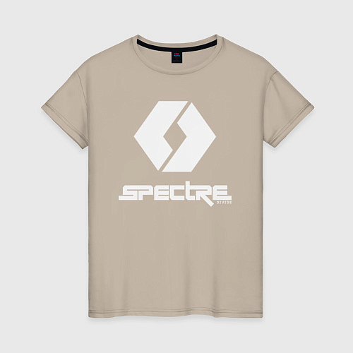 Женская футболка Spectre divide logo / Миндальный – фото 1