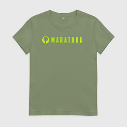 Женская футболка Marthon logotype