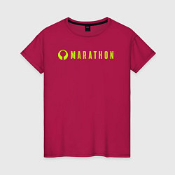 Женская футболка Marthon logotype