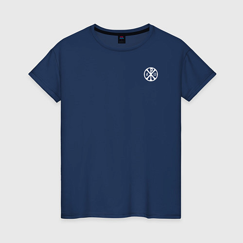 Женская футболка Когда была свободна Русь то три копейки стоил гусь / Тёмно-синий – фото 1