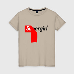 Женская футболка Супердевушка