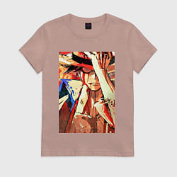 Женская футболка Ван-Пис Луффи Монки арт