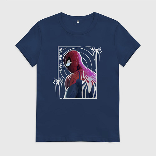Женская футболка Spider-man / Тёмно-синий – фото 1
