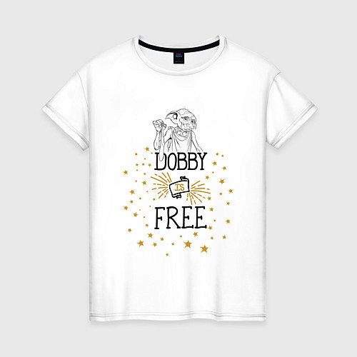 Женская футболка Dobby is free / Белый – фото 1