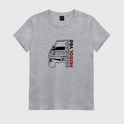 Женская футболка Nissan Patrol Y60