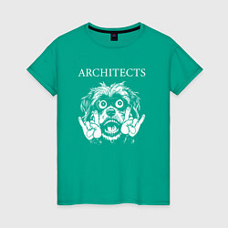 Женская футболка Architects rock dog