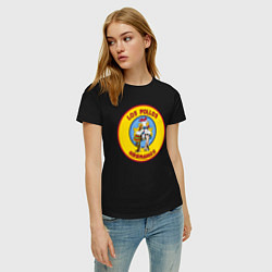 Футболка хлопковая женская Los Pollos hermanos Breaking bad, цвет: черный — фото 2