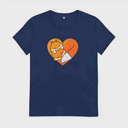 Женская футболка Мама лиса с ребенком