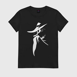 Женская футболка Черный плащ