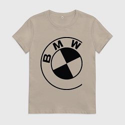 Женская футболка БМВ значок