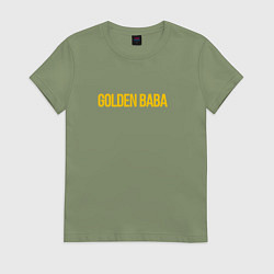Футболка хлопковая женская Golden baba, цвет: авокадо