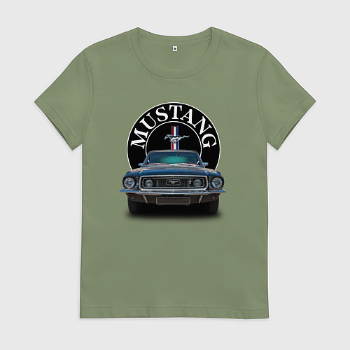 Женская футболка Форд Мустанг 1964-1973 годов / Авокадо – фото 1