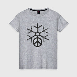 Женская футболка Снежный мир